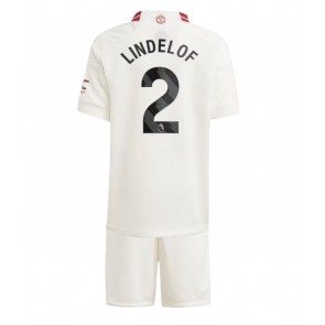 Maillot de foot Manchester United Victor Lindelof #2 Troisième enfant 2023-24 Manches Courte (+ pantalon court)